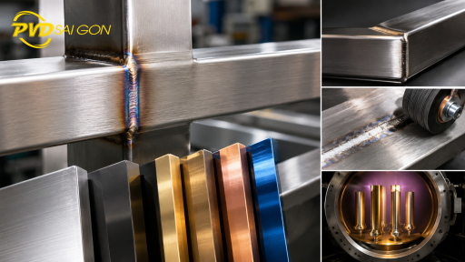 Mối hàn inox có ảnh hưởng đến màu mạ PVD không?